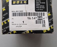 BOLK BOL B011682 Oil Filter Renault / Dacia / Nissan BNIB