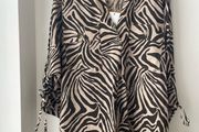 Monsoon Animal print top size 16 New