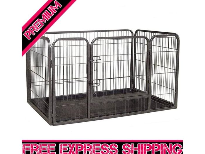 SALE Heavy Duty Whelping Pen With Abs Tray Puppy Play Pen Puppies Cage Crate Cartes Cages Dog Training Playpen for Dogs and puppies (Medium)