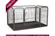 SALE Heavy Duty Whelping Pen With Abs Tray Puppy Play Pen Puppies Cage Crate Cartes Cages Dog Training Playpen for Dogs and puppies (Medium)