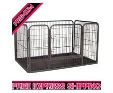 SALE Heavy Duty Whelping Pen With Abs Tray Puppy Play Pen Puppies Cage Crate Cartes Cages Dog Training Playpen for Dogs and puppies (Medium)