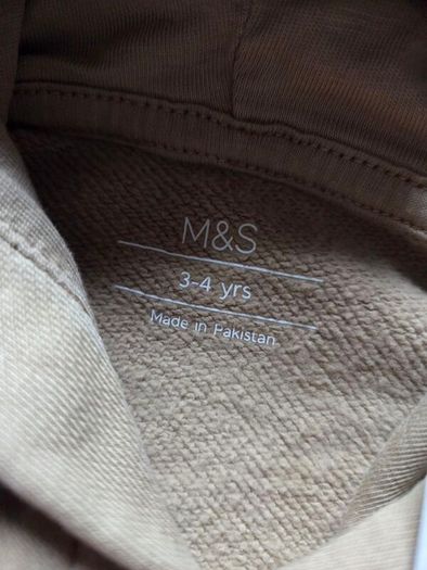 3-4years, With Tags Kids M&S Hoodie