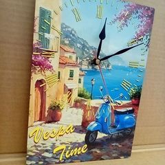 Vespa Scooter wall clock