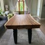 Exceptional Solid Hardwood Live Edge Slab Dining Table 10cm Thick Image 3