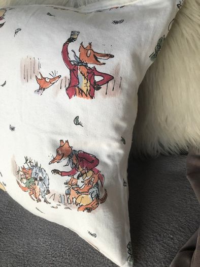 Roald Dahl book cushion cover Fantastic Mr Fox