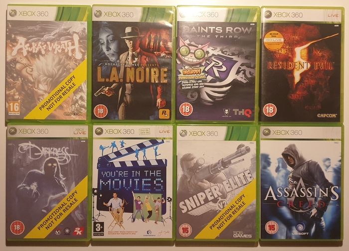 Xbox 360 games (some promo and sealed)