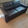 Cheap sets of 3&2 brown leather sofas Image 2