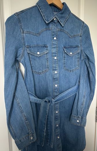 Woman Denim midi dress