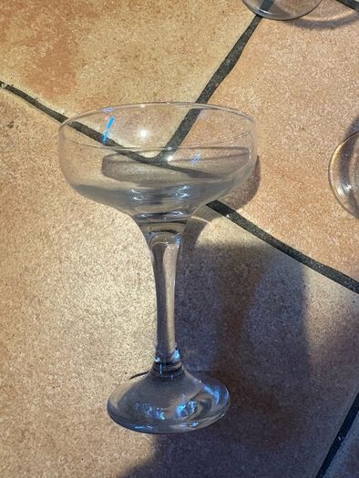 wedding glass bundle, small mixed and 17 champagne coups