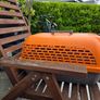 Dogit Voyageur Pet Carrier (Small size) in bright orange and charcoal. Image 4
