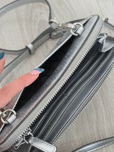 Karl Lagerfeld Silver Crossbody Bag