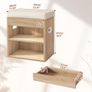 Small Shoe Storage Bench with Cushion & Drawer Image 2