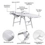 Mobile Foldable Cosmetics Treatment Massage Table Bed Relaxing Therapy Couch Adjustable Space-Saving Image 4