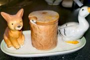 Hummel 1958 Fox and Goose salt and pepper