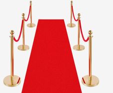 Red Carpet and Gold Stanchions