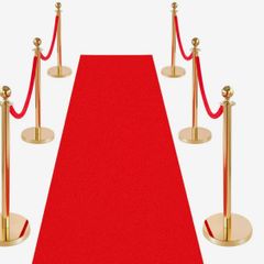 Red Carpet and Gold Stanchions