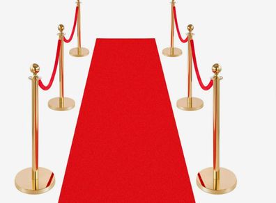 Red Carpet and Gold Stanchions
