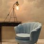 Vintage Industrial Tripod Table Lamp Factory Style Image 4