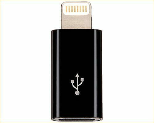 2 X Micro USB (Female) to Apple Lighting 8 Pin (Male) Charger/Data Sync Adapter/Convertor (Black&White) (Brand New/Warranty)