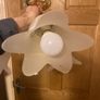 Vintage brass ceiling light postage available Image 3