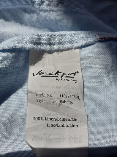 New blue fabulous linen sporty and smart pretty jacket