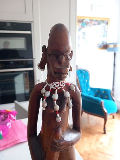 African figurine/statues/ carving ornaments decor masks home wooden hand carved tribal