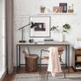 Narrow computer desk, narrow office desk, 140 x 60 x 75 cm, study, home office, office, simple construction, steel, industrial design, Image 2