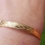 Vintage Ladies 18CT GOLD PLATED Bangle Bracelet Image 10