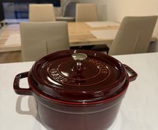 Staub cast iron dutch oven + wok
