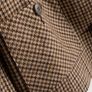 Brown Houndstooth Patch Pocket Short Cropped Jacket - Size XS (BNWT) Image 3