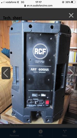 DJ Subwoofer/Bass Bin....RCF Art 600as