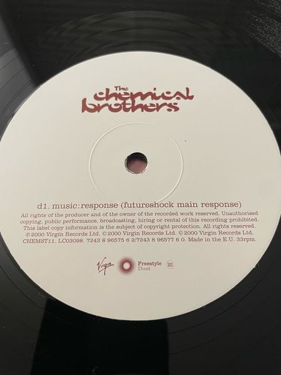 The Chemical Brothers - Music Response - 12" Vinyl EP - 2000 CHEMST11