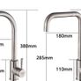 Modern Kitchen Tap Sink Taps Mono Basin Mixer Single Faucet Chrome Tap Image 6