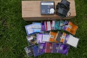 Sony MZ-R700 Portable Minidisc Walkman Player In Good Working Condition (charger and a large Minidiscs set)
