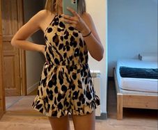 Leopard print playsuit