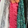 Hanger Organiser multi use - Scarf, Belt, Jewellery- Soft Green Brand New With 6 Scarves / shawls In Mint Condition.  (6) Image 7