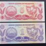 Nicaragua 1991.Two Uncirculated Banknotes. Image 2