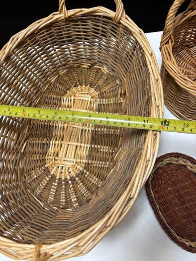 collection of various wicker baskets