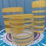 3 X glass vases/containers Image 6