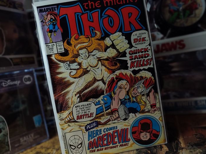 The Mighty Thor ! Issue #392 ! 1st Appearance of Quicksand ! Daredevil Appearance ! Copper Age ! 1988 ! by Marvel !