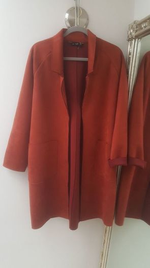 Suede Effect Coat