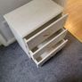 White bedside drawer unit Image 3