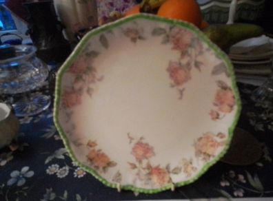 pretty china cake plate