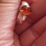 Silver 925 with amber ring. Image 5