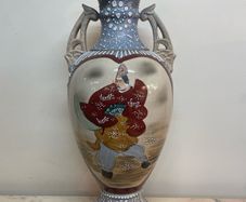 Japanese Satsuma Style Baluster Vases