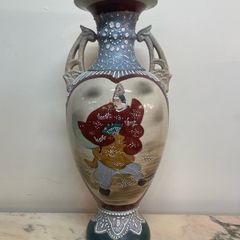 Japanese Satsuma Style Baluster Vases