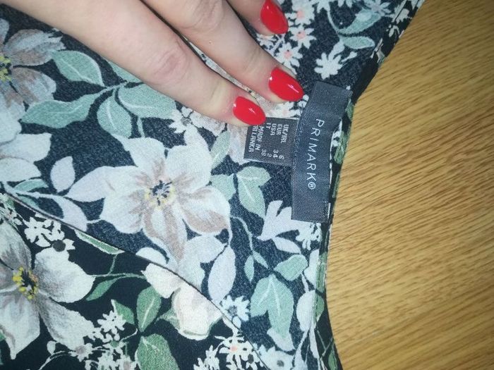 Floral V neck dress