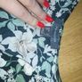 Floral V neck dress Image 3