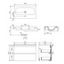 Vanity Unit Cersanit Moduo 80cm White Gloss (CABINET + WASHBASIN) Image 4