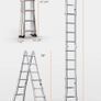 Telescoping Ladder A Frame, 13 FT Compact Aluminum Extension Ladder, Multi-Function Portable Collapsible RV Ladder, Telescopic Ladder for Homework Stairs Indoor Outdoor Roof, 330lb Load Image 7